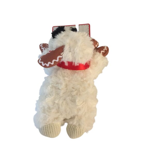 Lamb Chop Holiday Plush Squeak 7" Dog Toy Gingerbread Ears Paws - Picture 5 of 5